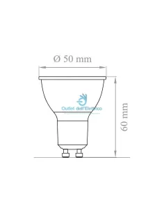 Lampo DIKLED4X2W230/BC Led lamp 12v 4x2w 3000k mr16 2